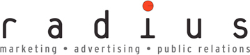 radius advertising logo